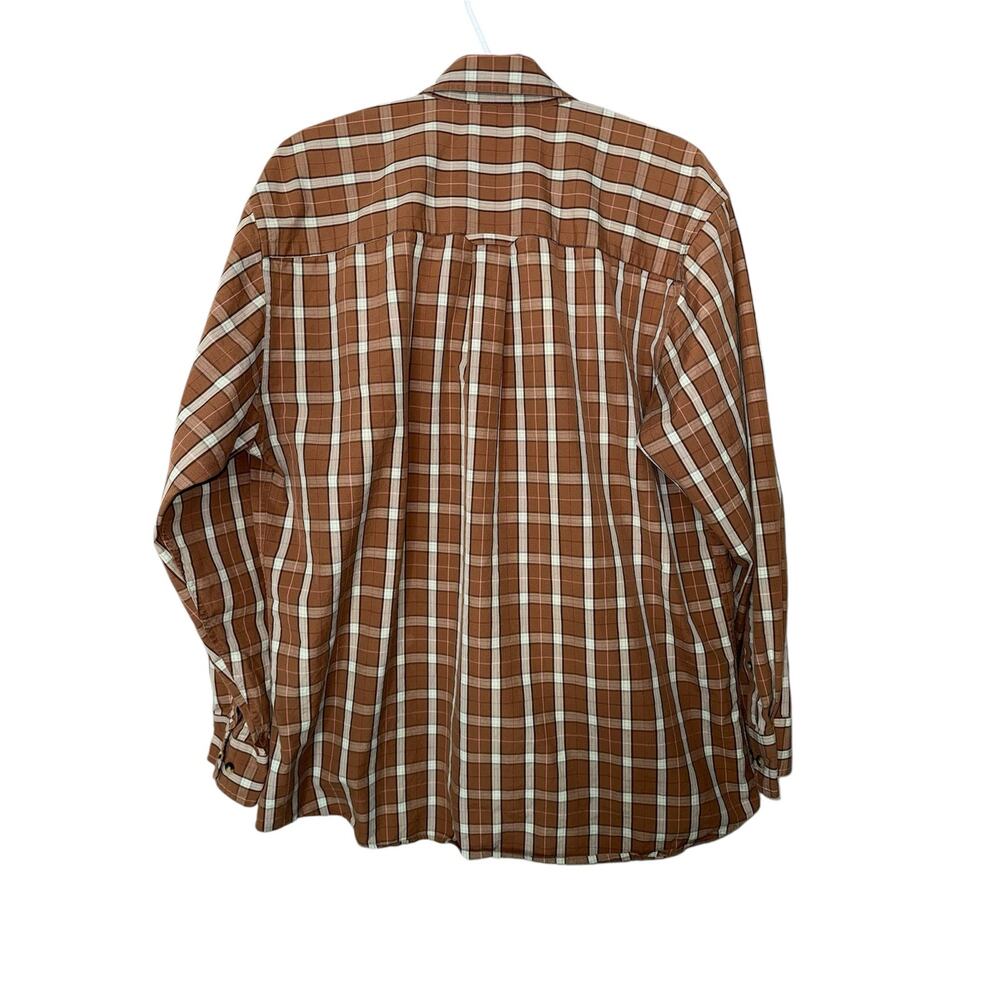 Pendleton Brown Plaid Cotton Button Down Shirt - image 2